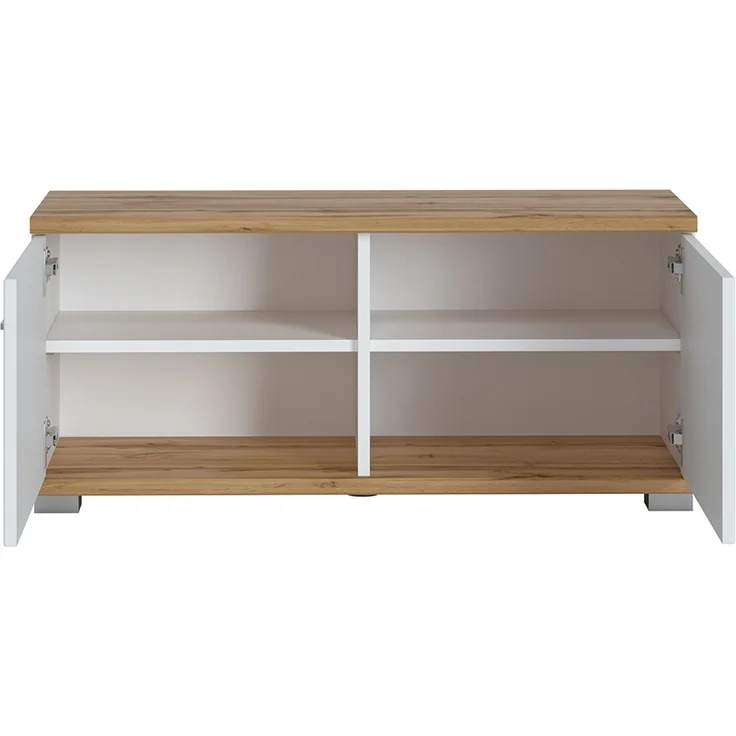 Garderoben-Set 6-teilig mit Garderobenschrank in weiß mit Eiche HUESCA-129 – Bild 5