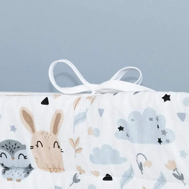 Amilian Bettnestchen Bettumrandung (Made in EU) 420x30 cm - für Babybett 140x70 cm geeignet, (140 x 70 cm geeignet (rundherum) mit Kantenschutz, Nestchen), Umrandungen – Bild 3