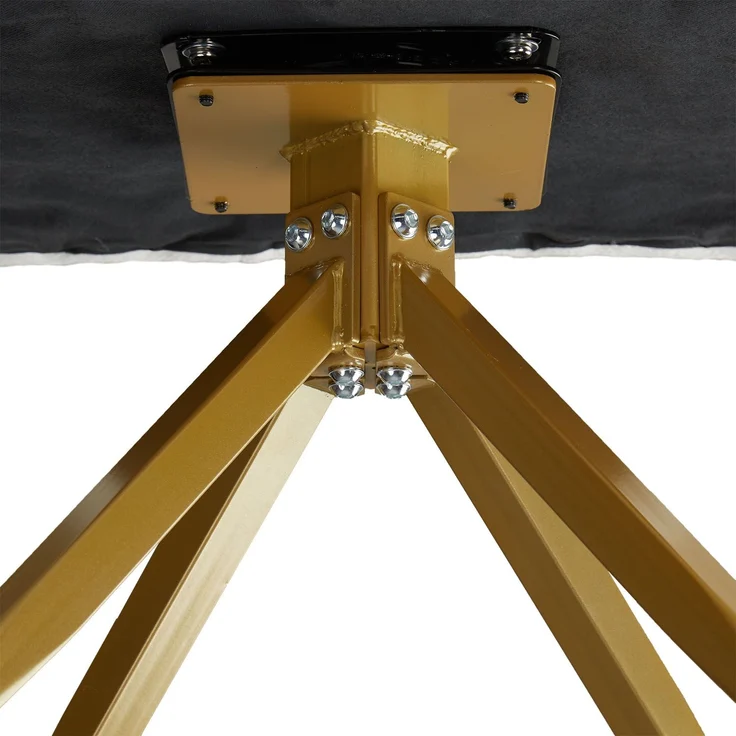 Set Esstisch mit 4 Stühlen, Bouclé Polsterstühle Beige, Küchentisch Modern Holz Eiche, Esszimmertisch Massiv, 160x90 cm – Bild 8