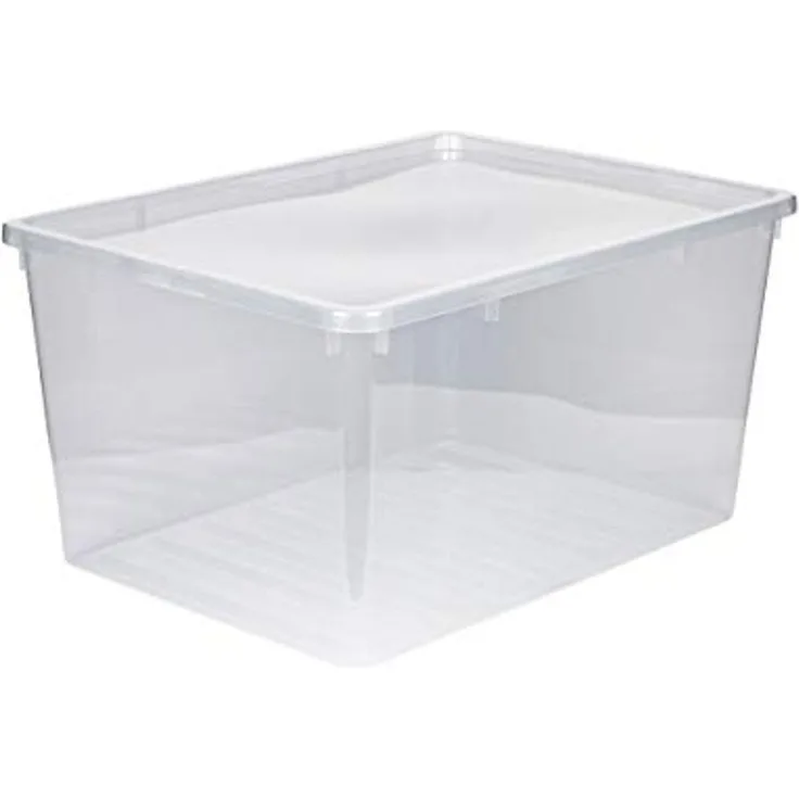 Kreher Aufbewahrungsbox XXL aus Kunststoff in Transparent 135 Liter