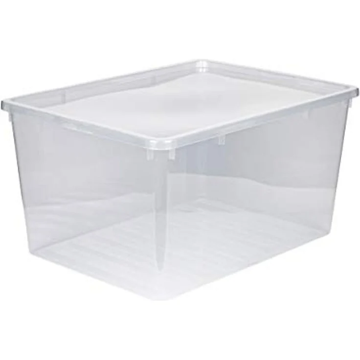 Kreher Aufbewahrungsbox XXL aus Kunststoff in Transparent 135 Liter – Bild 1