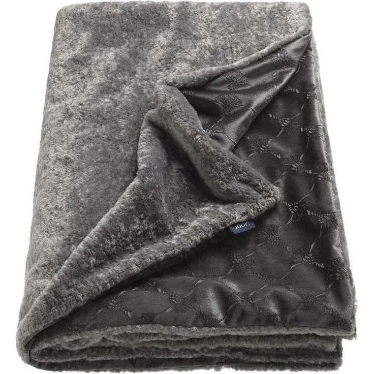 JOOP! Plaid / Decke Gentle anthrazit 130x170 cm