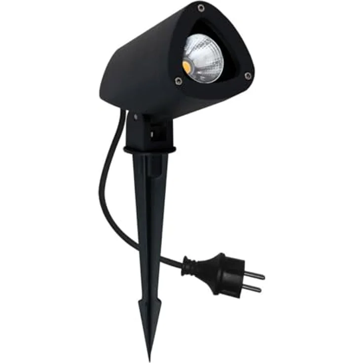 Megatron GARTIA S Gartenstrahler, 3,8W LED mit 380lm, 3000K Warmweiß, anthrazit – Bild 1