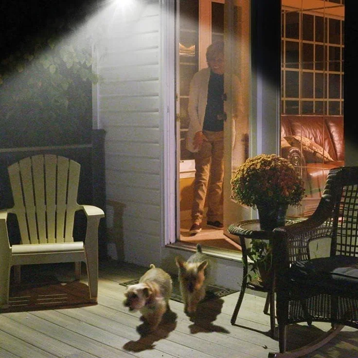 MediaShop Außen-Wandleuchte Panta Safe Light, LED fest integriert, Kaltweiß, 360 Grad drehbar, wetterbeständig, extrem Hell, Bewegungssensor – Bild 3