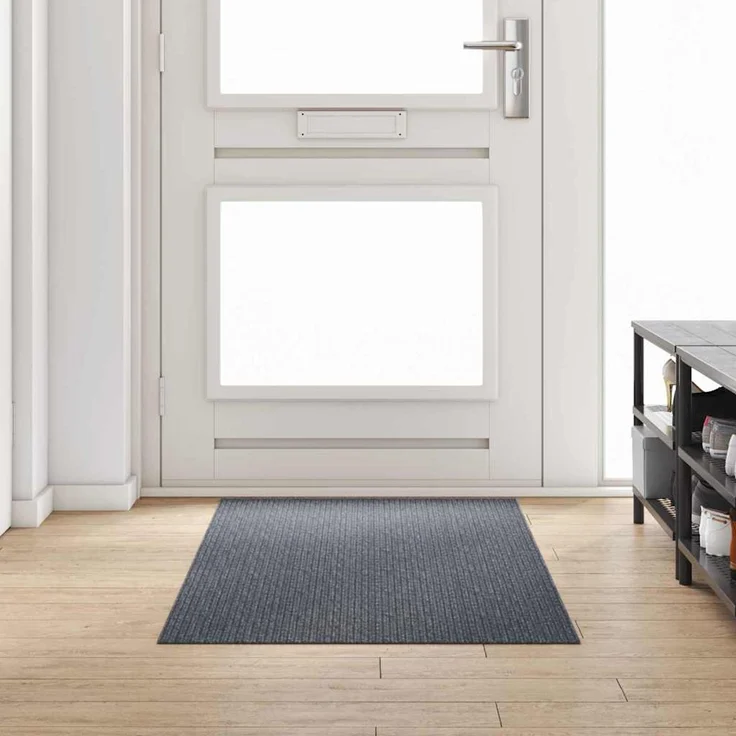 vidaXL Teppichläufer Grau 80 x 200 cm Stoff 42011416 – Bild 1