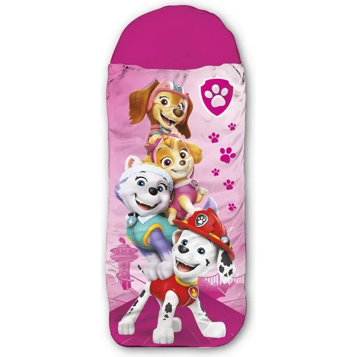 BERONAGE Kinderschlafsack Paw Patrol Kinder-Schlafsack Pink (1 tlg), 140 cm + 30 cm (Kapuze) x 70 cm