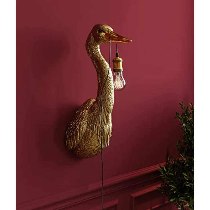 Wandleuchte Heron 62 cm / WLHERON, Kunststoff, Braun, 26 x 62 x 22 cm – Bild 3
