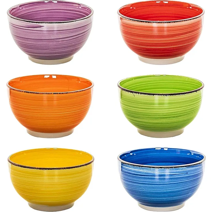 Mslischale 6 tlg Mslischalen Set Salat Frhstck groe Schale Schssel bunt
