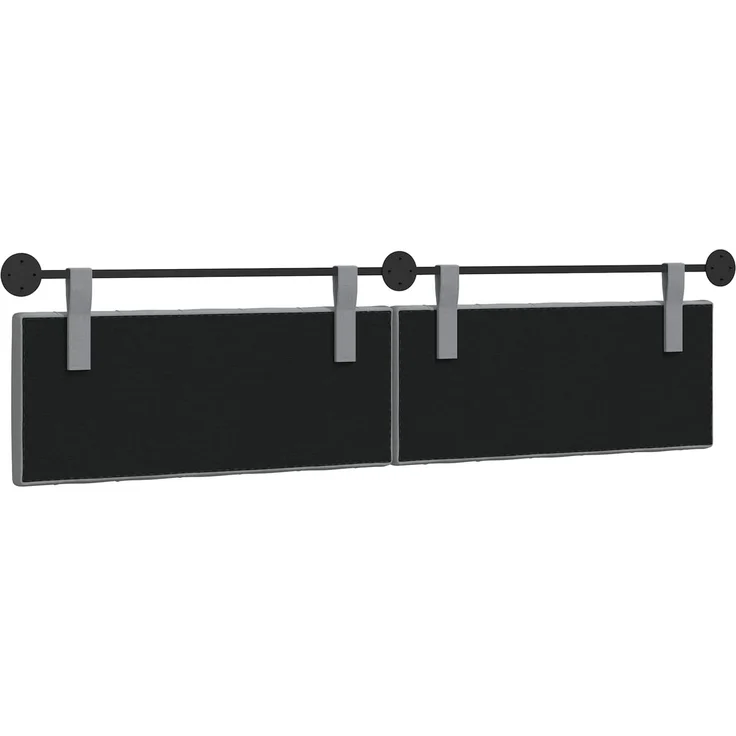 vidaXL Hängendes Kopfteil Hellgrau Stoff 7 x 210 x 55 cm – Bild 6