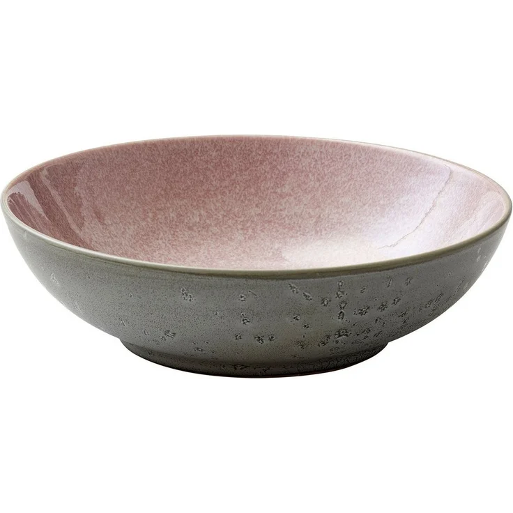 Bitz Salatschüssel Salatbowl grey / light pink 24 cm, Steinzeug, (Schüsseln & Schalen), Salatschüssel 24 cm Steinzeug Grau/Hellrosa – Bild 4
