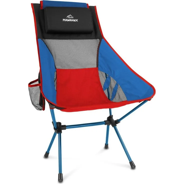 normani Campingstuhl Ultraleichter Campingstuhl Pewanuck, Outdoorstuhl Hochlehner Faltstuhl Strandstuhl Anglerstuhl