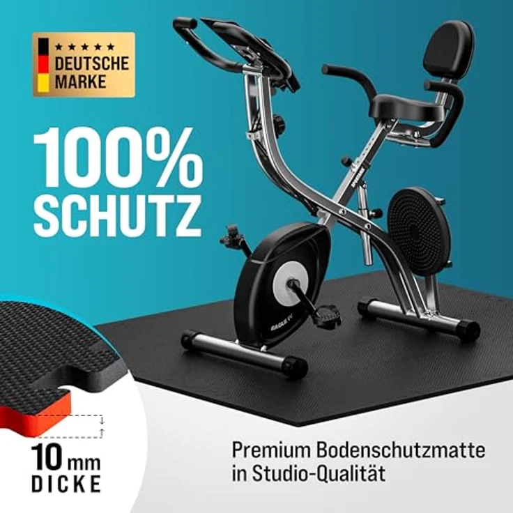monzana Bodenschutzmatte, 18-St, Rutschfest, EVA-Schaumstoff, Bodenschutz, 30x30cm, Fitnessmatte, Pool – Bild 4