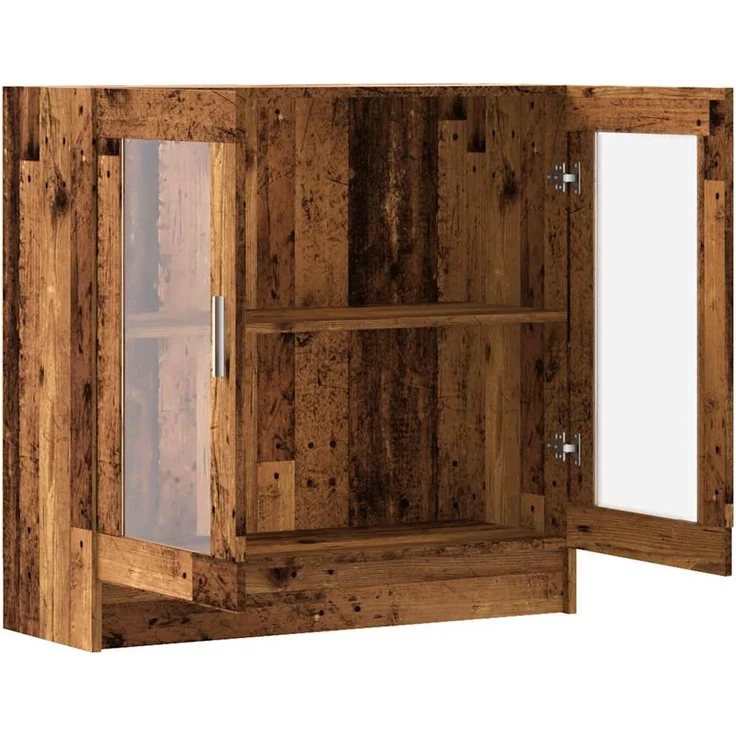 vidaXL Bücherschrank Altholz-Optik 82,5x30,5x80 cm Holzwerkstoff 856154 – Bild 7