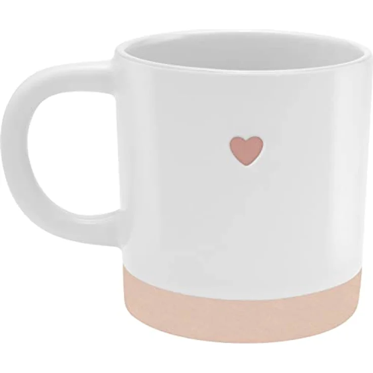 GRUSS & CO Tasse mit graviertem Herz| Steinzeug, 40 cl, mehrfarbig | Geschenk Liebe | 48430 – Bild 3