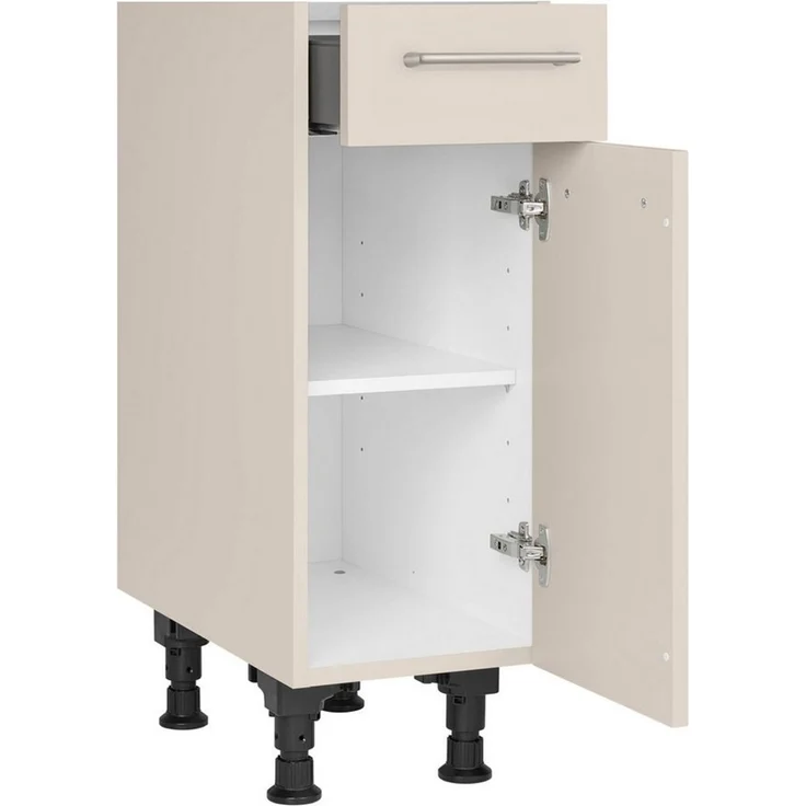 nobilia® Unterschrank "Laser", Ausrichtung wählbar, vormontiert, in den Breiten 30, 45 und 60 cm Breite, mit höhenverstellbaren Sockelfüßen, vormontiert – Bild 2