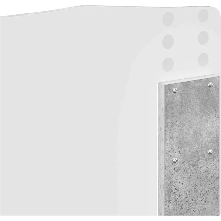 vidaXL Bettrahmen Beton Grau 150 x 200 cm Massives Kiefernholz 3412883 – Bild 10