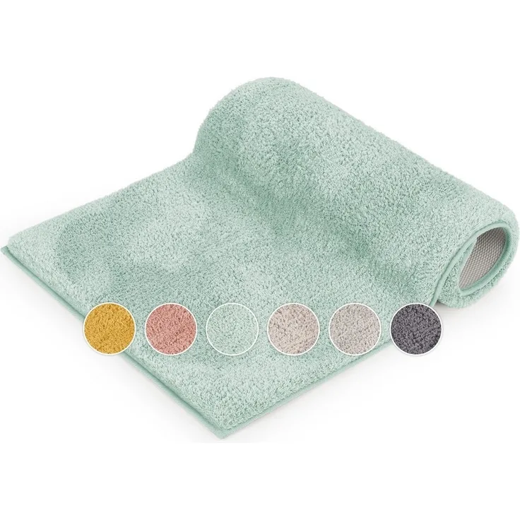 Blumtal Badematte rutschfester und weicher Badezimmerteppich, rutschsicher, strapazierfähig, waschbar, Polyester, Badvorleger in 50x80 cm - waschbar