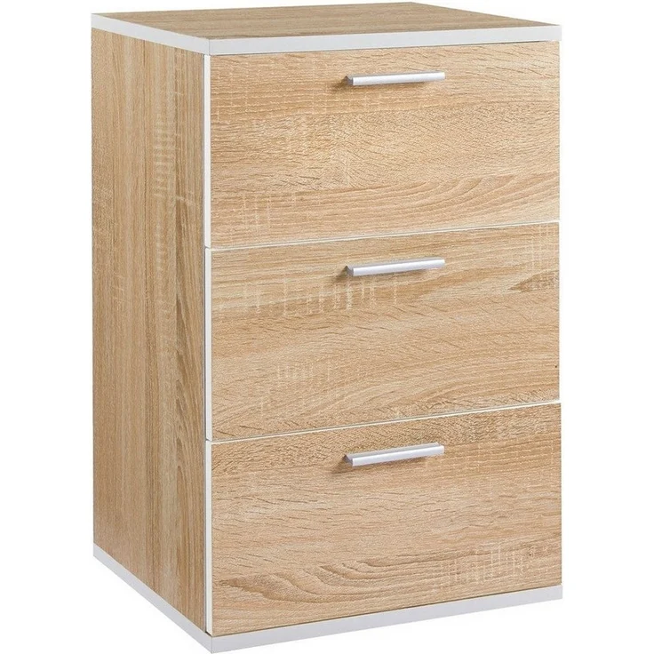 Yaheetech Nachttisch (1-St), Nachtschrank mit 3 Schubladen, 40 x 35 x 60,5 cm – Bild 5
