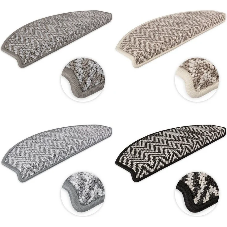 Metzker® Stufenmatte Stufenmatten Amsterdam, halbrund, Höhe: 6 mm, 15 Stück im Set - Anthrazit – Bild 3