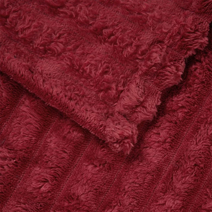 vidaXL Wohndecken 6 Stk. Bordeauxrot 240 x 220 cm 8.76 Fleece 42016895 – Bild 6