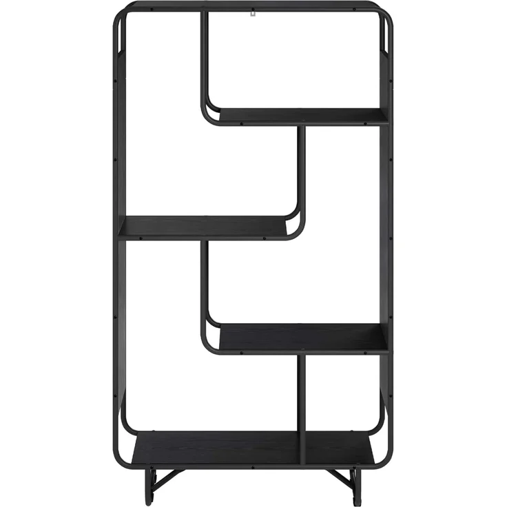 vidaXL Highboard Schwarz Eichen-Optik 80 x 37.5 x 144 cm Holzwerkstoff 8007936 – Bild 3