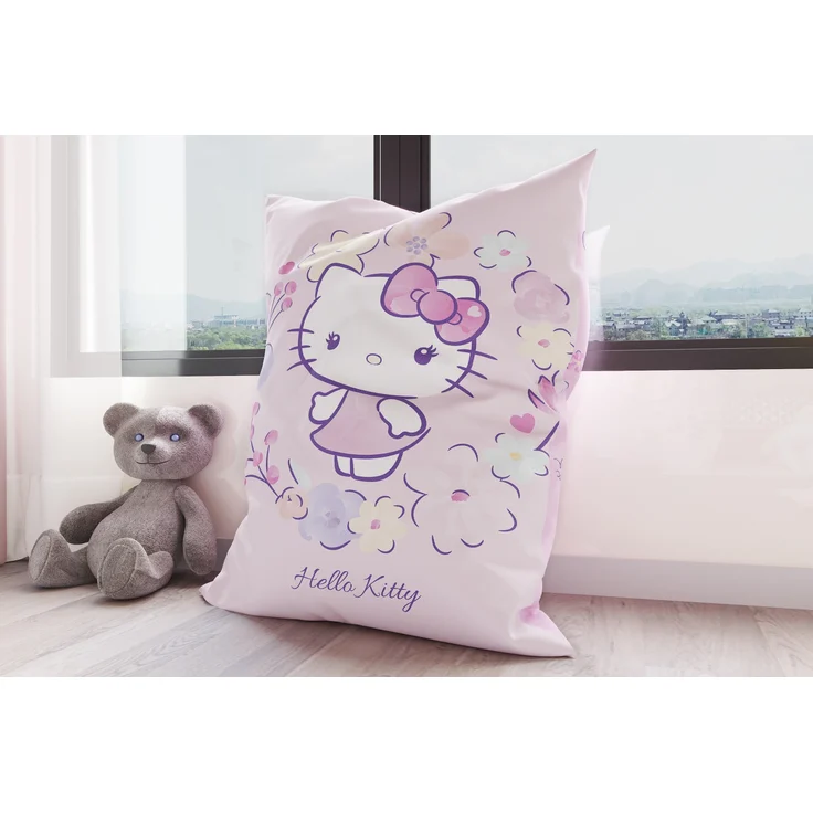 Green Bean® Kinder Sitzsack Hello Kitty 100x135cm mit 270 Liter hochwertiger EPS Perlen Füllung und waschbarem Motiv Wechsel-Bezug aus 100% Baumwoll – Bild 7