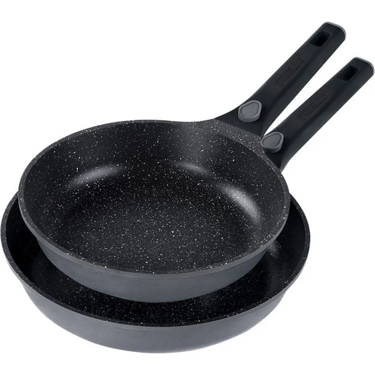 STONELINE Pfannen-Set, Aluminiumguss (2-tlg), mit echten Steinpartikeln, induktionsgeeignet, Designed in Germany – Bild 4
