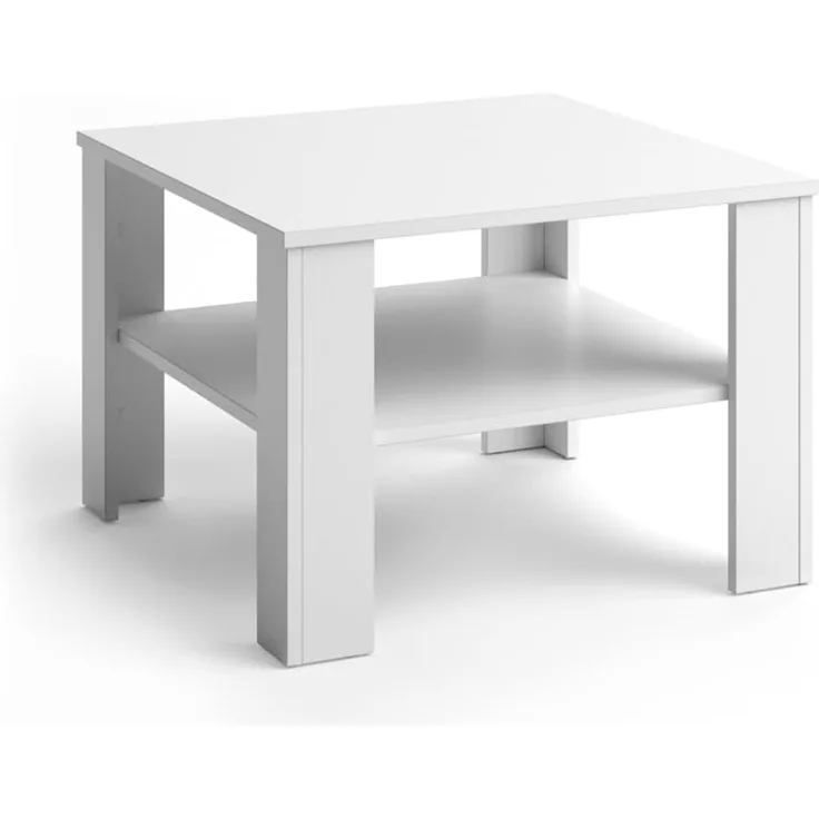 Couchtisch Homer Weiß 60 x 60 cm Vicco