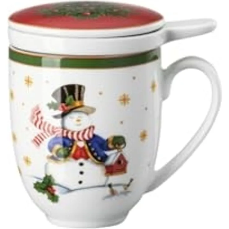 Hutschenreuther Tee-Becher Set 3-tlg. Happy Wintertime, Porzellan, Mehrfarbig, 360 ml, 02488-727470-28685