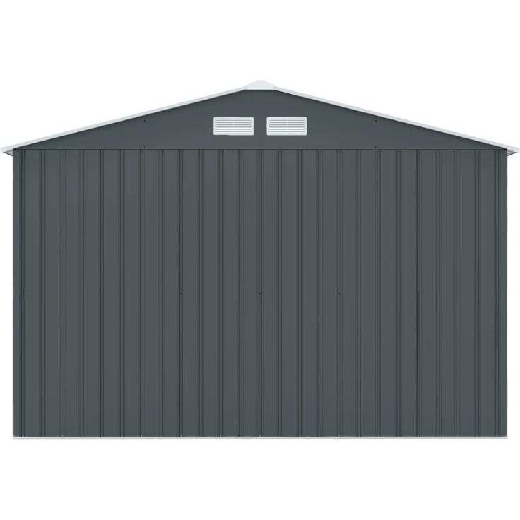 XXL Metall Gerätehaus Geräteschuppen Garten Haus Schuppen Gartenhaus Laube grau – Bild 8