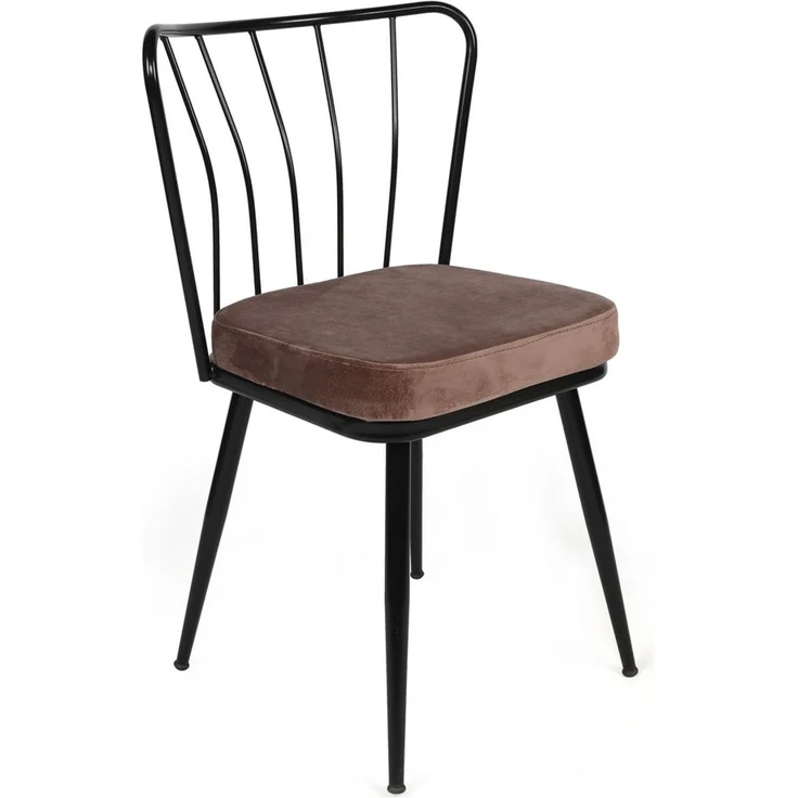 Skye Decor 'Yıldız-947 V4' Stuhlset (4-teilig), Hellbraun / Schwarz, 43 x 82 x 42 cm – Bild 2