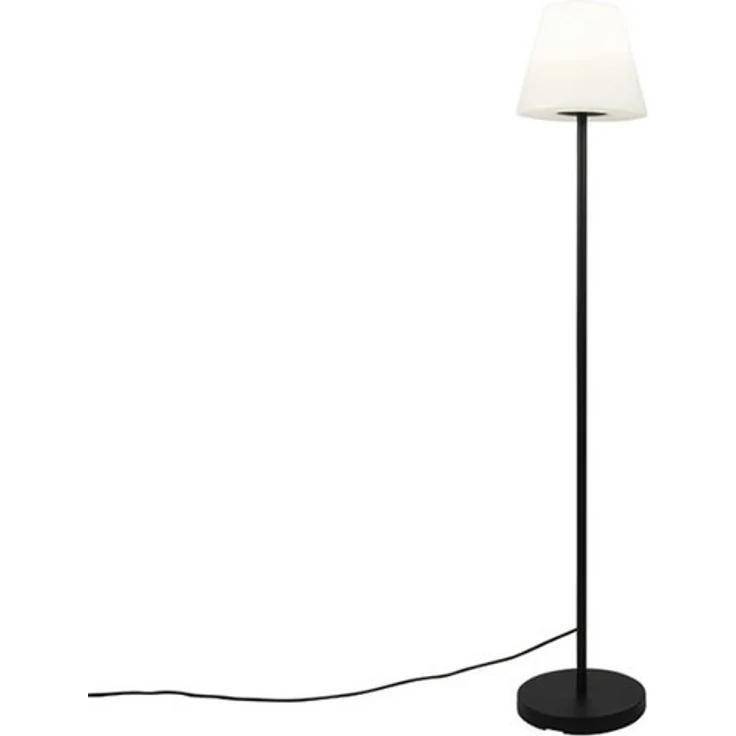 Qazqa Außen-Stehlampe Virginia, ohne Leuchtmittel, E27, Schwarz, Design, Stahl, 1-flammig – Bild 4