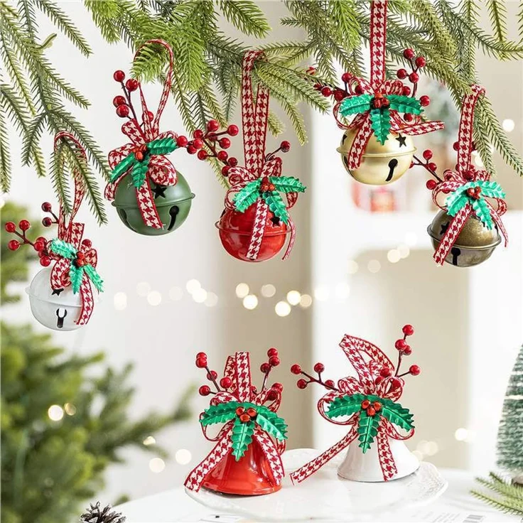 ABC Weihnachtsdekoration, für Weihnachten, rot, Textil, 8 x 15 x 8 cm – Bild 2