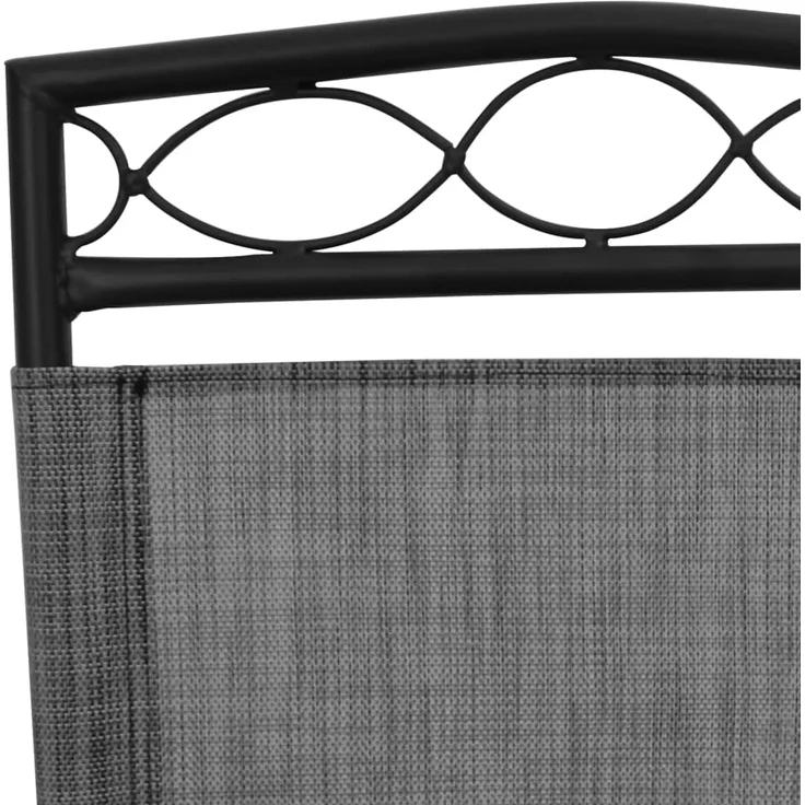 vidaXL Klappbare Gartenstühle 8 Stk. Graumeliert Stahl und Textilene 3157294 – Bild 9