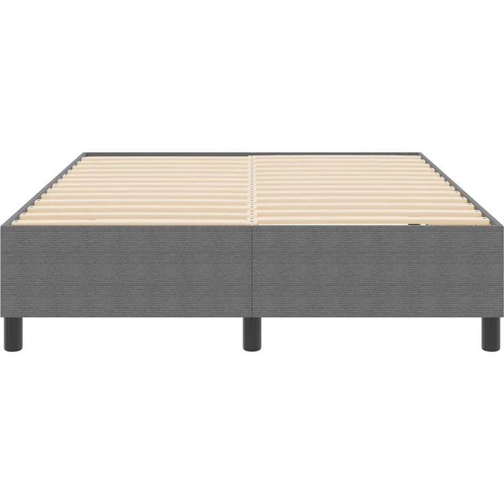 vidaXL Plattformbettgestell Hellgrau 140 x 200 cm Cordstoff 3337412 – Bild 4