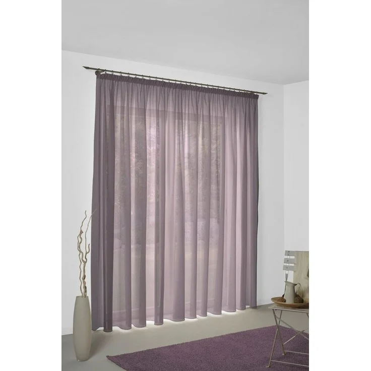 Wirth Vorhang Sunday (1 St), Kräuselband, halbtransparent, Jacquard, nach Maß – Bild 1