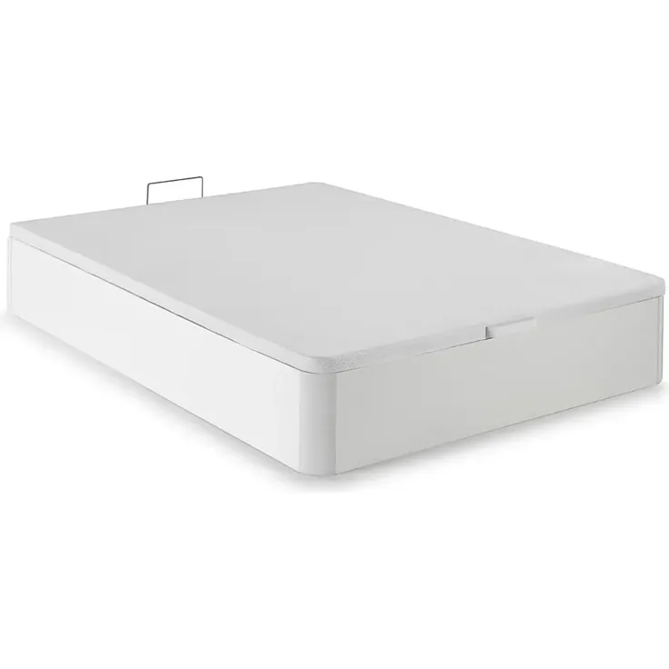 Vente-unique - JUBIA Set aus Matratze und Bettgestell StoffHolz, Platte Weiß - B 160 cm x H 20 cm30 cm x L 200 cm – Bild 7