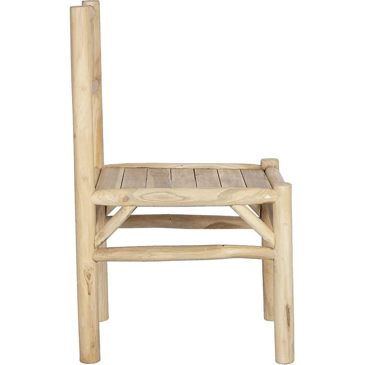 Vente-unique - Gartenstuhl - Teakholz - Holzfarben hell - TULUM von MYLIA – Bild 5