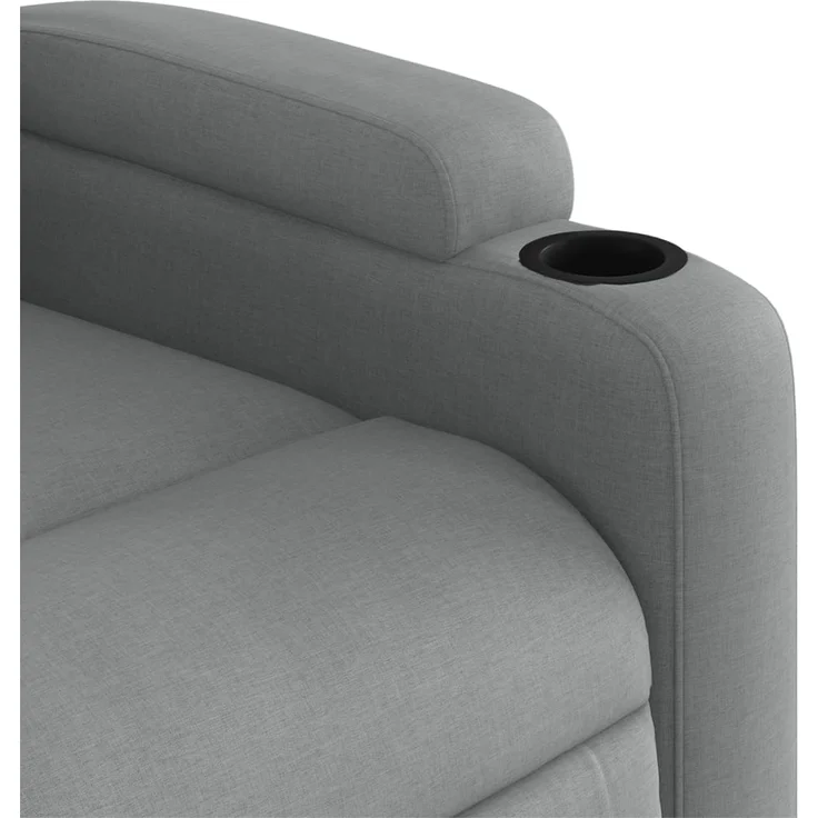 vidaXL Massage-Relaxsessel, hellgrauer Stoff 3206064 – Bild 8