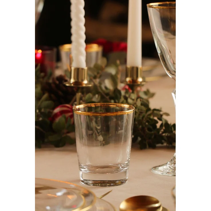 Hermia Concept 'Pure 275' Gläser-Set (4-teilig), Gold / Transparent, 8 x 8 x 9,6 cm, 275 ml – Bild 2