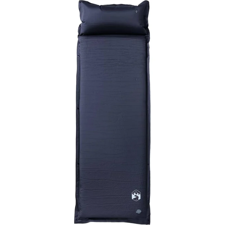vidaXL Selbstaufblasende Isomatte mit Kissen Grau 4007133 – Bild 2