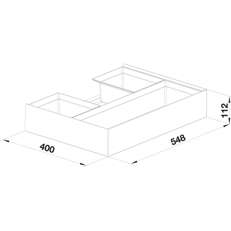BLANCO 526208 SELECT II 60/2 ORGA Abfallsystem 49 Liter (1x 30 u. 1x 19) für 60 cm Schrankbreite / Frontanbindung – Bild 5