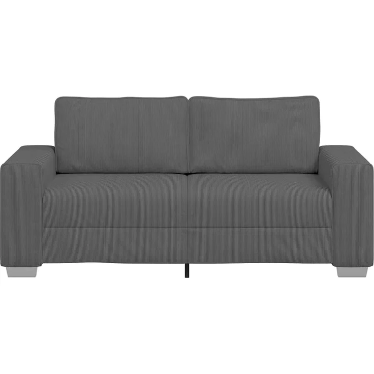 vidaXL Zweisitzer-Sofa Dunkelgrau 180x77x82 cm Cordstoff 4105201 – Bild 3