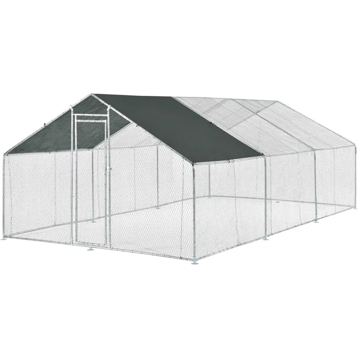 Freilaufgehege Wels mit Sonnendach 3x6x2 m [pro. tec]