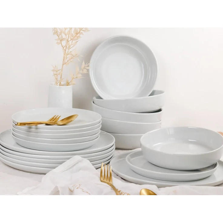 MÄSER Tafelservice NAVINA, Teller Set, Porzellan (18-tlg), 6 Personen, Porzellan – Bild 1