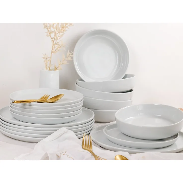 MÄSER Tafelservice NAVINA, Teller Set, Porzellan (18-tlg), 6 Personen, Porzellan