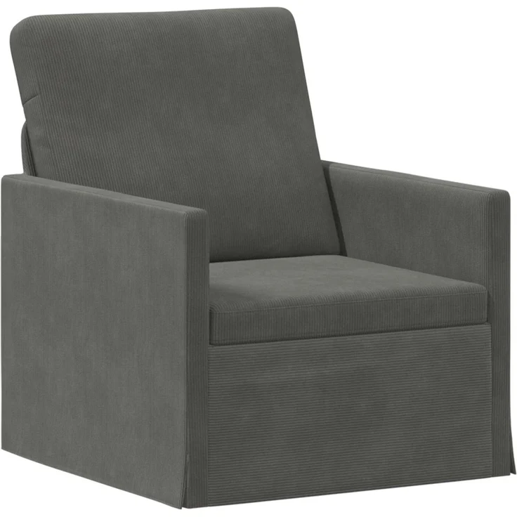 vidaXL Sofa-Set 2 pcs Dunkelgrau Cordstoff 3433249 – Bild 2