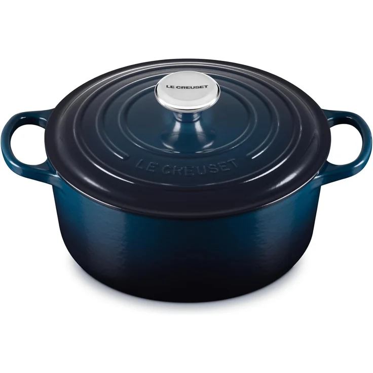 Le Creuset Signature Bräter rund 24 cm nuit – Bild 2