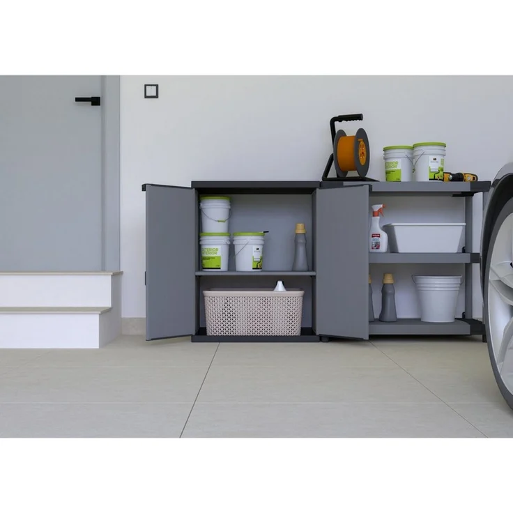 Kreher Mehrzweckschrank 'Armadio', modulares System aus Kunststoff für Keller, Garten, Garage – Bild 2