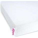 babybay Jersey Spannbetttuch mit Membran für Matratze Kinderbettumbausatz Original und Maxi weiß